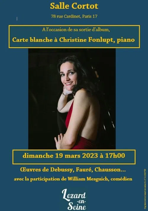 Affiche de Carte blanche à Christine Fonlupt, piano