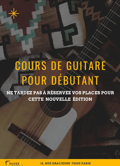 Affiche de Cours de guitare pour débutants