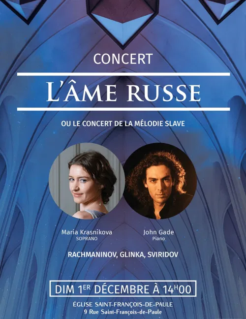 Affiche de Concert l'Ame russe