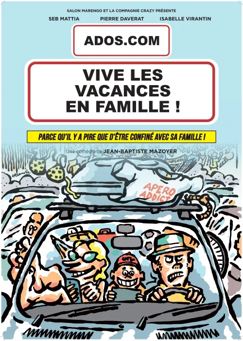 Affiche de Ados.com : Vive les vacances en famille !