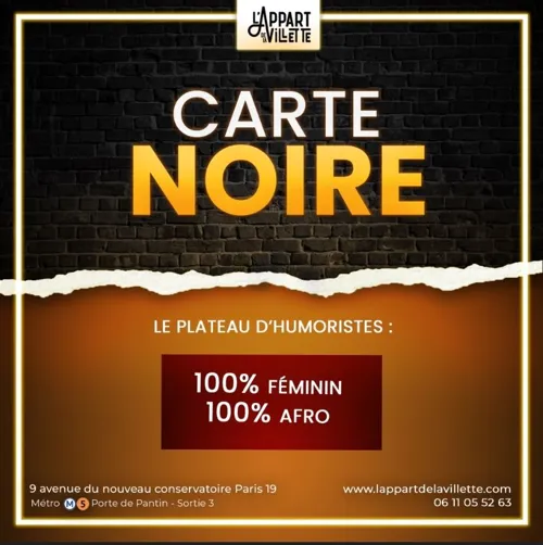 Affiche de Carte noire