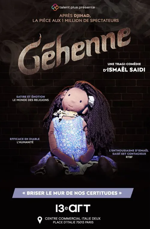 Affiche de Gehenne cycle Ismaël Saidi