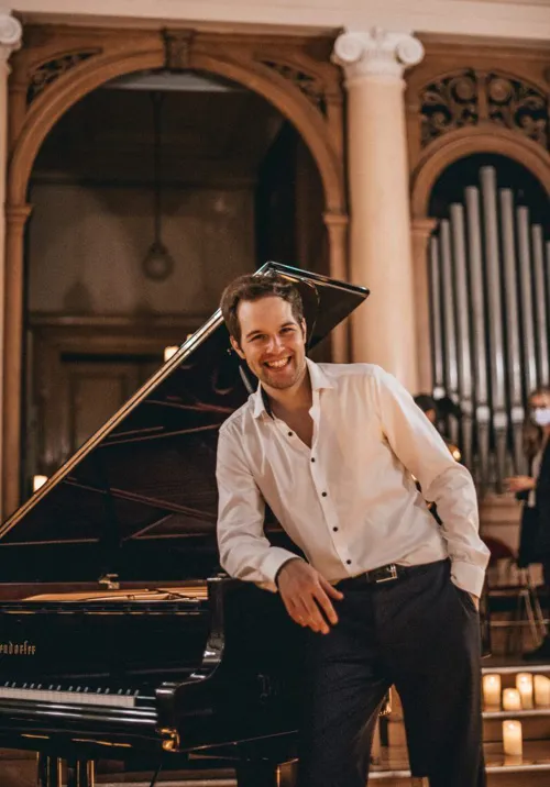 Affiche de Récital de piano : Mendelssohn, Bach, Beethoven par Franck Laurent-Grandpré