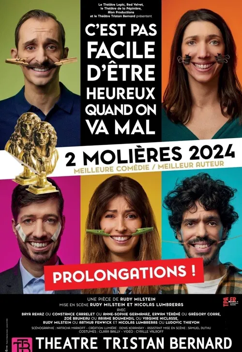 Affiche de C'est pas facile d'être heureux quand on va mal