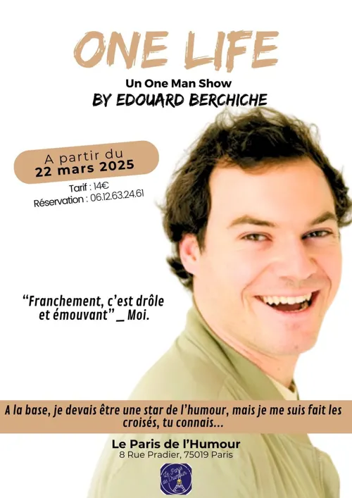 Affiche de Edouard Berchiche dans One life