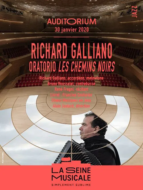 Affiche de Richard Galliano - Les chemins noirs