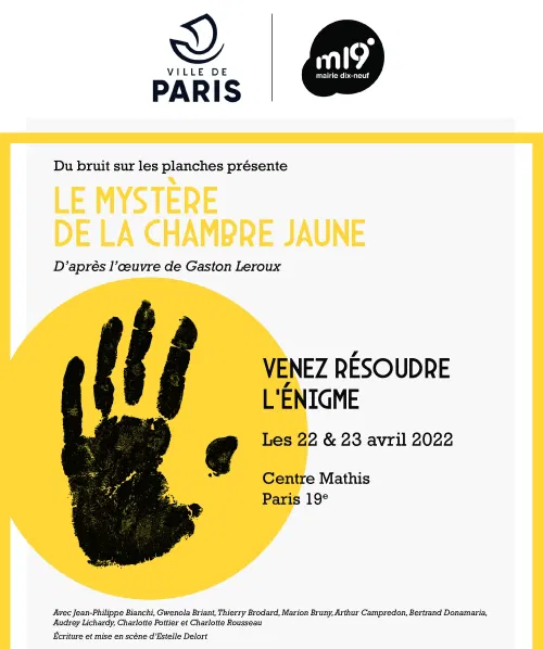Affiche de Le mystère de la chambre jaune