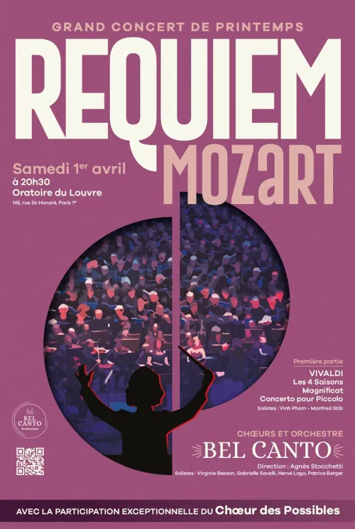 Affiche de Grand concert de printemps : Requiem Mozart / Vivaldi