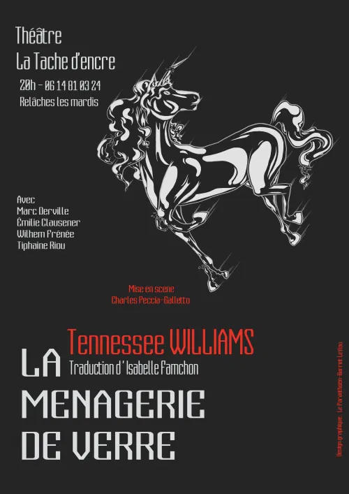 Affiche de La Ménagerie de Verre | de Tennessee Williams