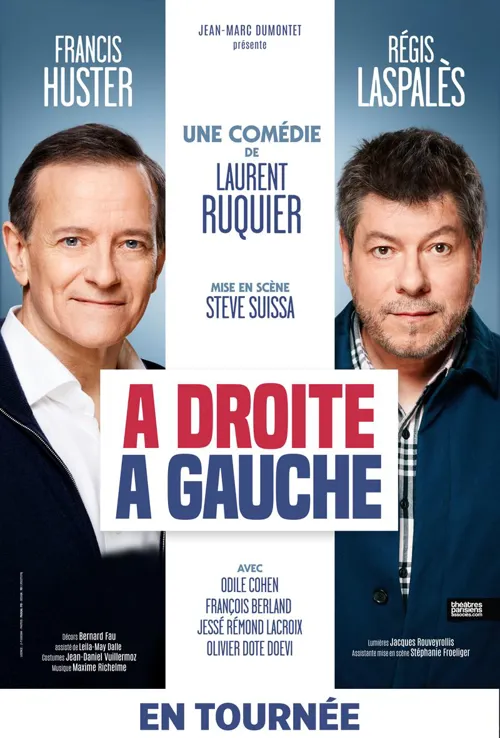 Affiche de A droite, à gauche | avec Francis Huster et Régis Laspalès