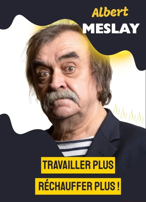 Affiche de Albert Meslay dans Travailler plus, Réchauffer plus