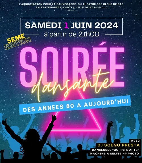 Affiche de Soirée dansante des 80 à nos jours