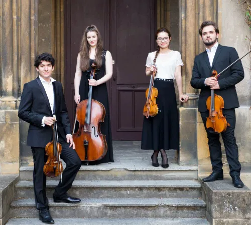 Affiche de Quatuor Akos : le 1er quatuor Razumovsky de Beethoven et l'Empereur de Haydn