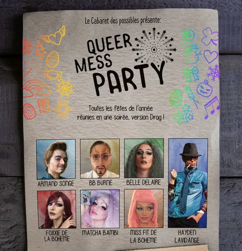 Affiche de Le cabaret des possibles : Queer Mess Party