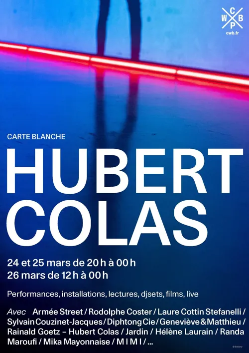 Affiche de Carte Blanche Hubert Colas