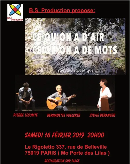 Affiche de Ce qu'on a d'air , ce qu'on a de mots