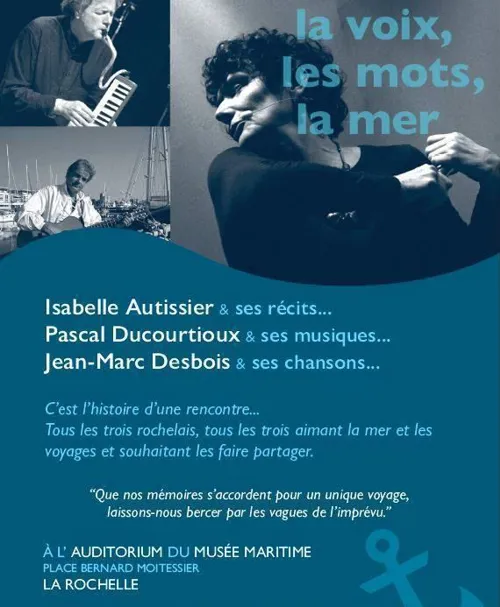Affiche de La voix, les mots, la mer