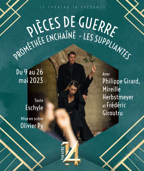 Affiche de Pièces de guerre : Prométhée enchainé et Les Suppliantes