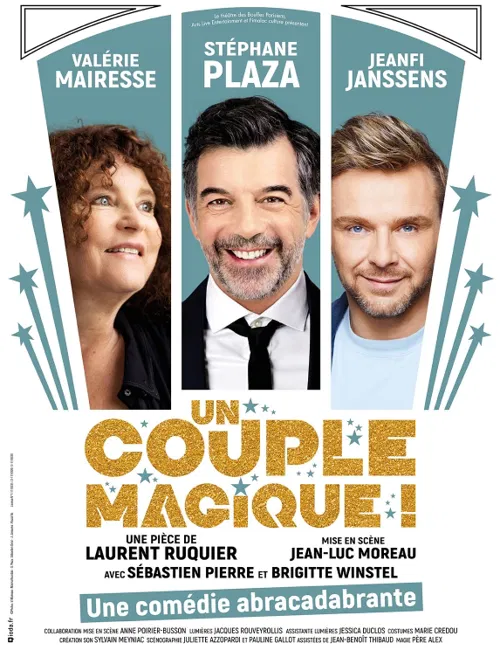 Affiche de Un couple magique avec Stéphane Plaza, Jeanfi Janssens et Valérie Mairesse