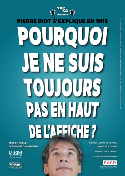 Affiche de Pierre Diot dans Pourquoi je ne suis toujours pas en haut de l'affiche ?