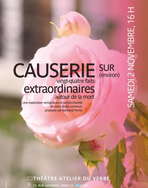 Affiche de Causeries extraordinaires autour de la Mort