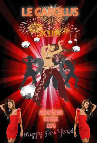 Affiche de Nouvel an 2017-2018 au Carolus