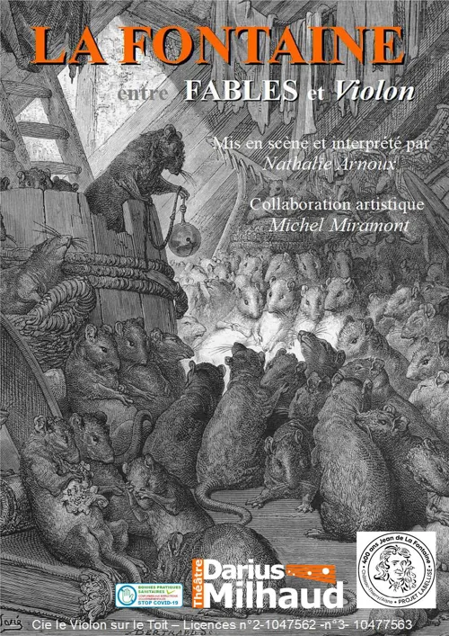 Affiche de La Fontaine entre fables et violon