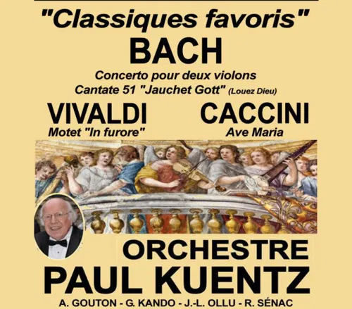 Affiche de Orchestre Paul Kuentz | Classique favoris Bach Vivaldi Caccini