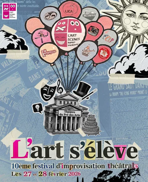 Affiche de 10e Festival d'Improvisation Théâtrale de Valbonne