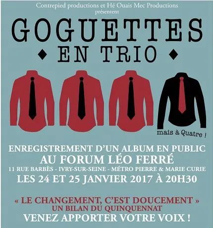 Affiche de Les Goguettes en Trio...mais à Quatre enregistrent un album en public !