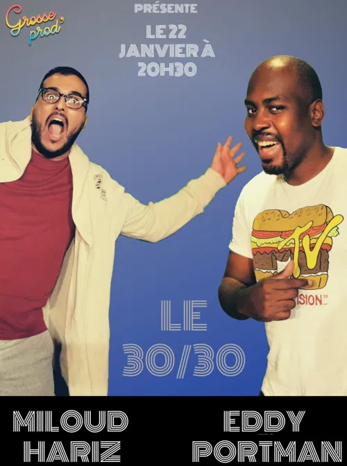 Affiche de Miloud Hariz et Eddy Portman se partage une heure !