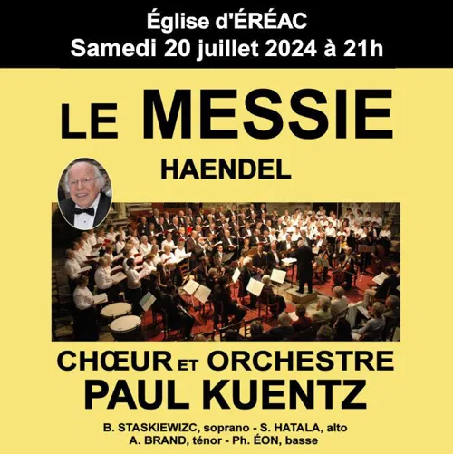 Affiche de Choeur et Orchestre Paul Kuentz : Messie de Haendel | Eréac