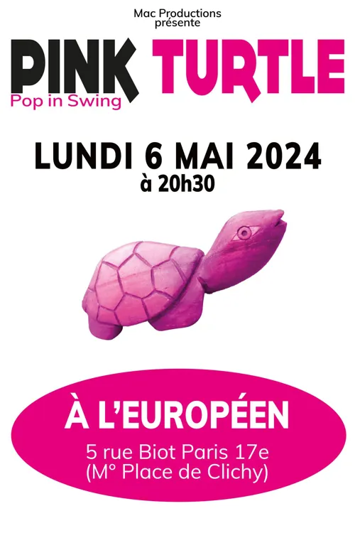 Affiche de Pink Turtle : Pop in swing
