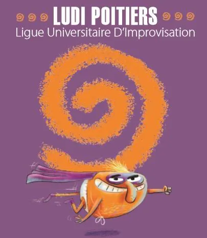 Affiche de Match d'improvisation Ludi Poitiers vs Semi-Lustrée