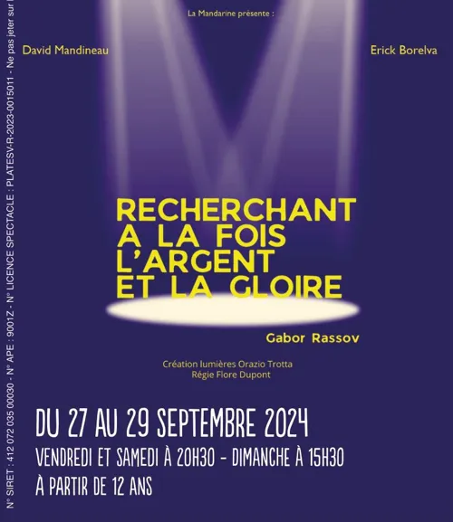 Affiche de Recherchant à la fois l'argent et la gloire