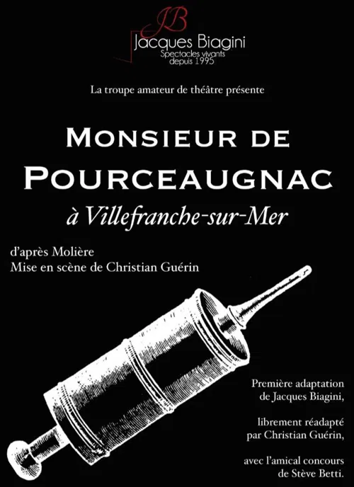 Affiche de Monsieur de Pourceaugnac à Villefranche-sur-Mer