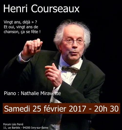 Affiche de Henri Courseaux : Le tour de chant !
