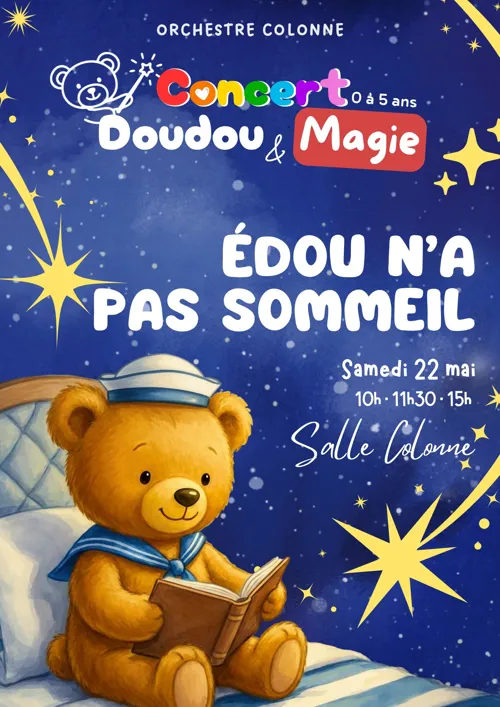 Affiche de Concert Doudou & Magie : Édou n'a pas sommeil