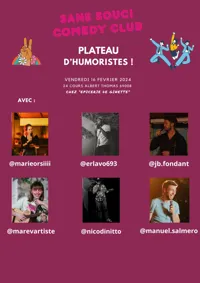 Sans Souci Comedy Club Plateau d'humoristes ! - 