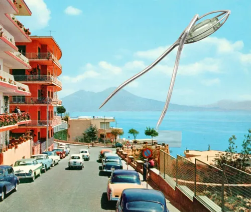 Affiche de Exsposition Daniel Rothbart : Dîner avec Robbe-Grillet à Naples