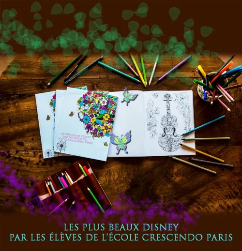 Affiche de Les plus beaux Disney par L'école Crescendo