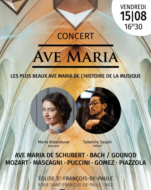 Affiche de Concert Ave Maria