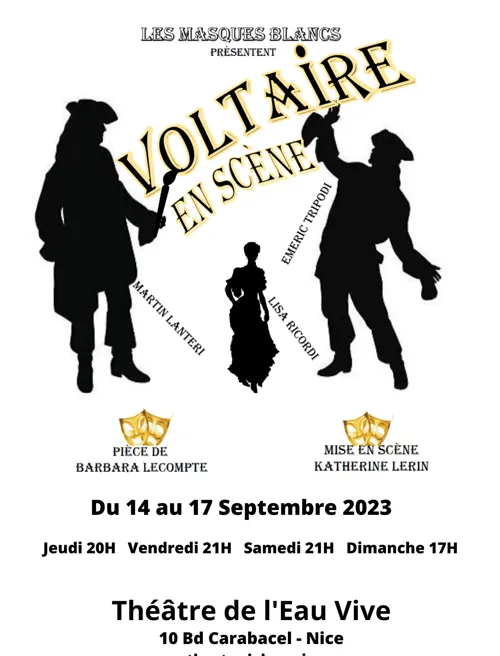 Affiche de Voltaire en scène