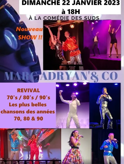 Affiche de Les plus belles chansons des années 70, 80 et 90 par Marc Adryan