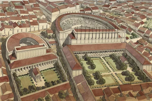 Visuel du quartier antique par JC.Golvin
