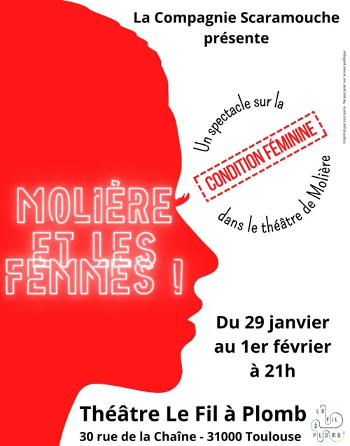 Affiche de Molière et les femmes !