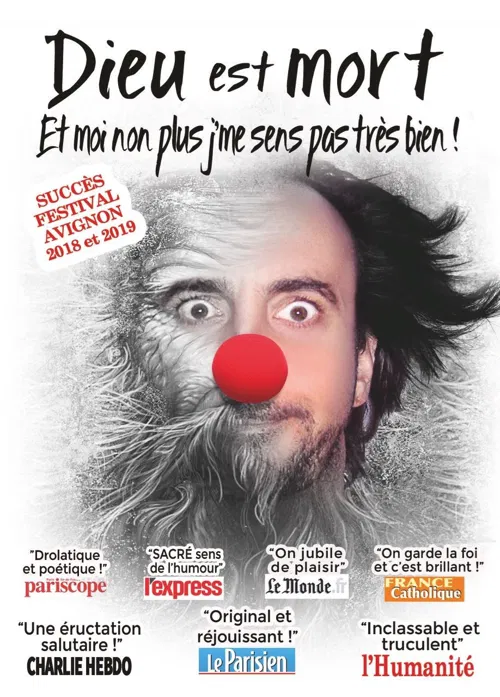 Affiche de Dieu est mort et moi non plus j'me sens pas très bien !
