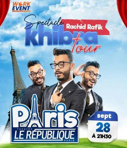 Affiche de Rachid Rafik dans Khibra Tour