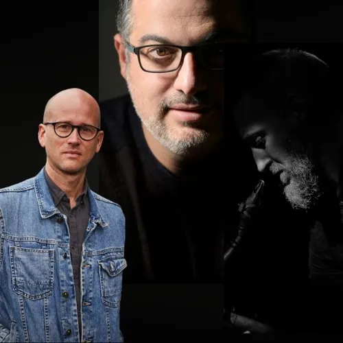 Affiche de Yonathan Avishai trio avec Pierre Perchaud et Christophe Panzani