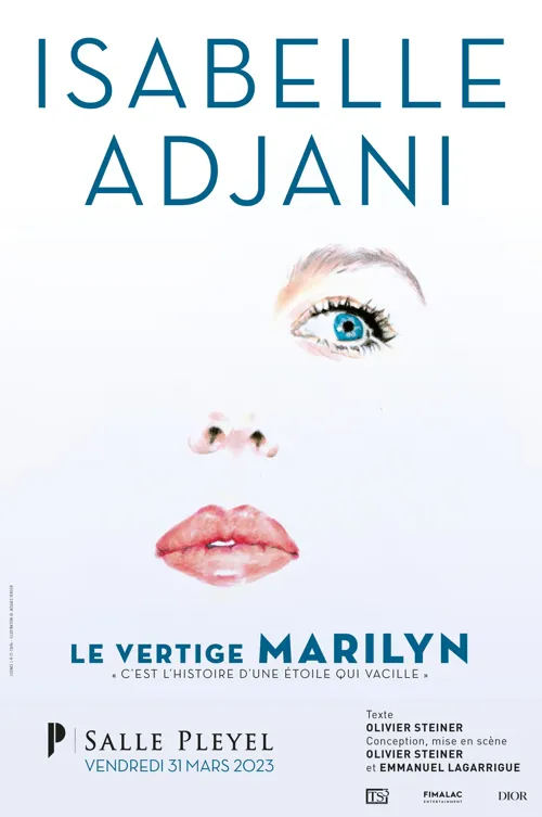Affiche de Isabelle Adjani dans Le vertige Marilyn